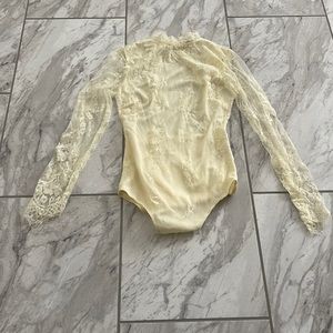 Cream Lace Bodysuit